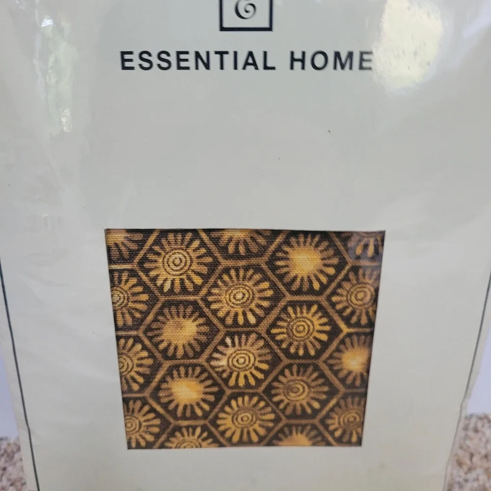 Essential Home Boho Batik Sunburst‎ Tablecloth 60x102 Oblong NEW